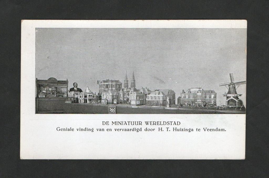 Veendam De Miniatuur Wereldstad door H.T. Huizinga., Verzamelen, Ophalen of Verzenden, Voor 1920, Ongelopen, Groningen