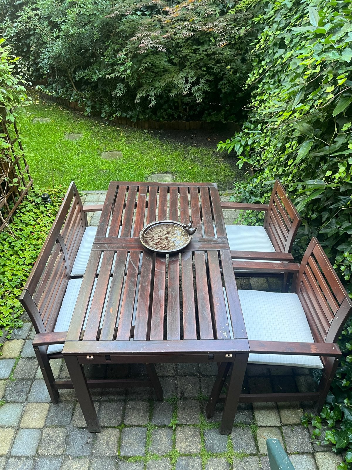 Houten tuinset met 4 tot 8 zitplaatsen, Ophalen, Bank, Tuinset, Hout