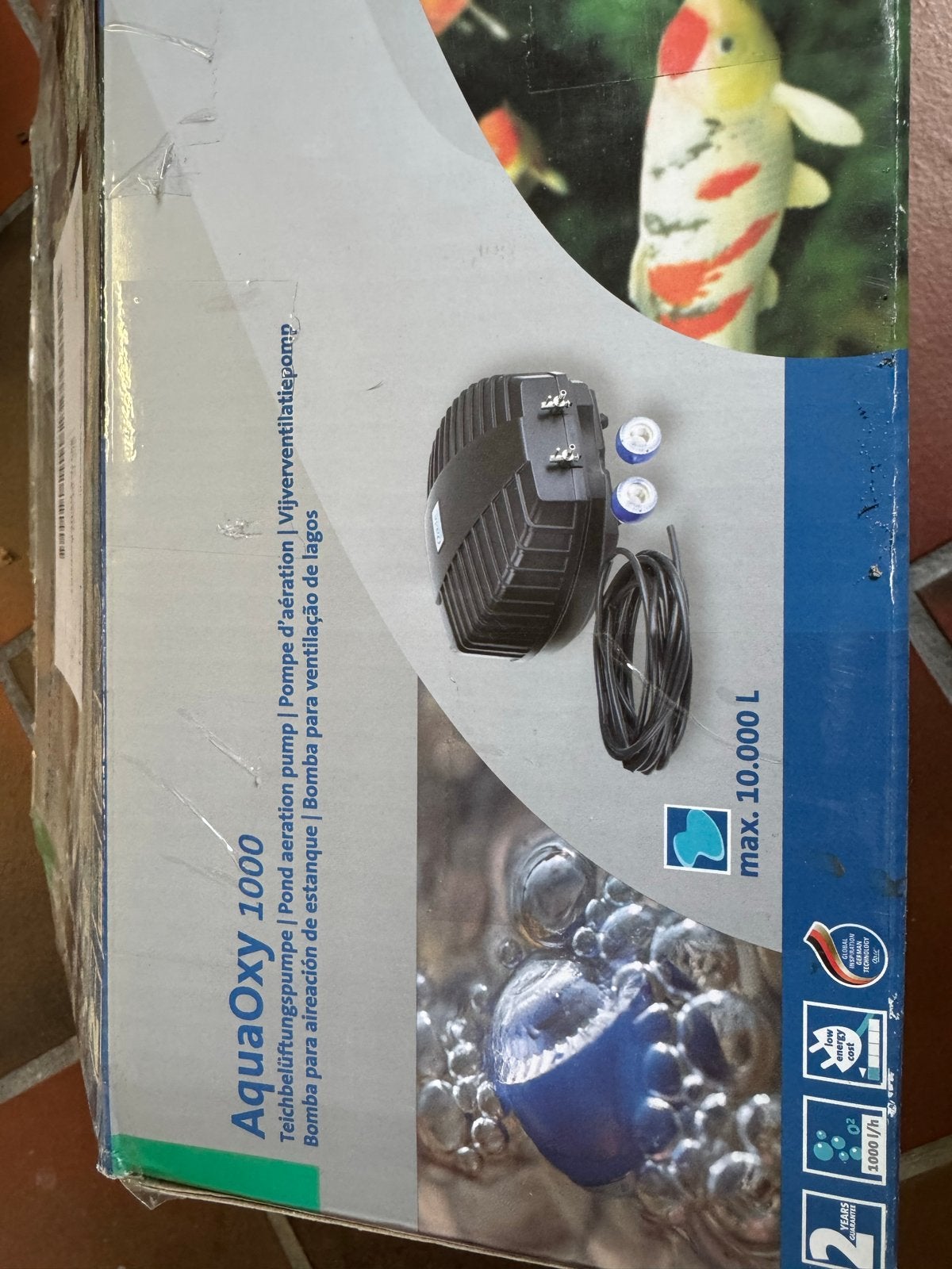 Oase AquaOxy 1000 Vijverbeluchtingspomp, Tuin en Terras, Vijvers, Gebruikt, Ophalen