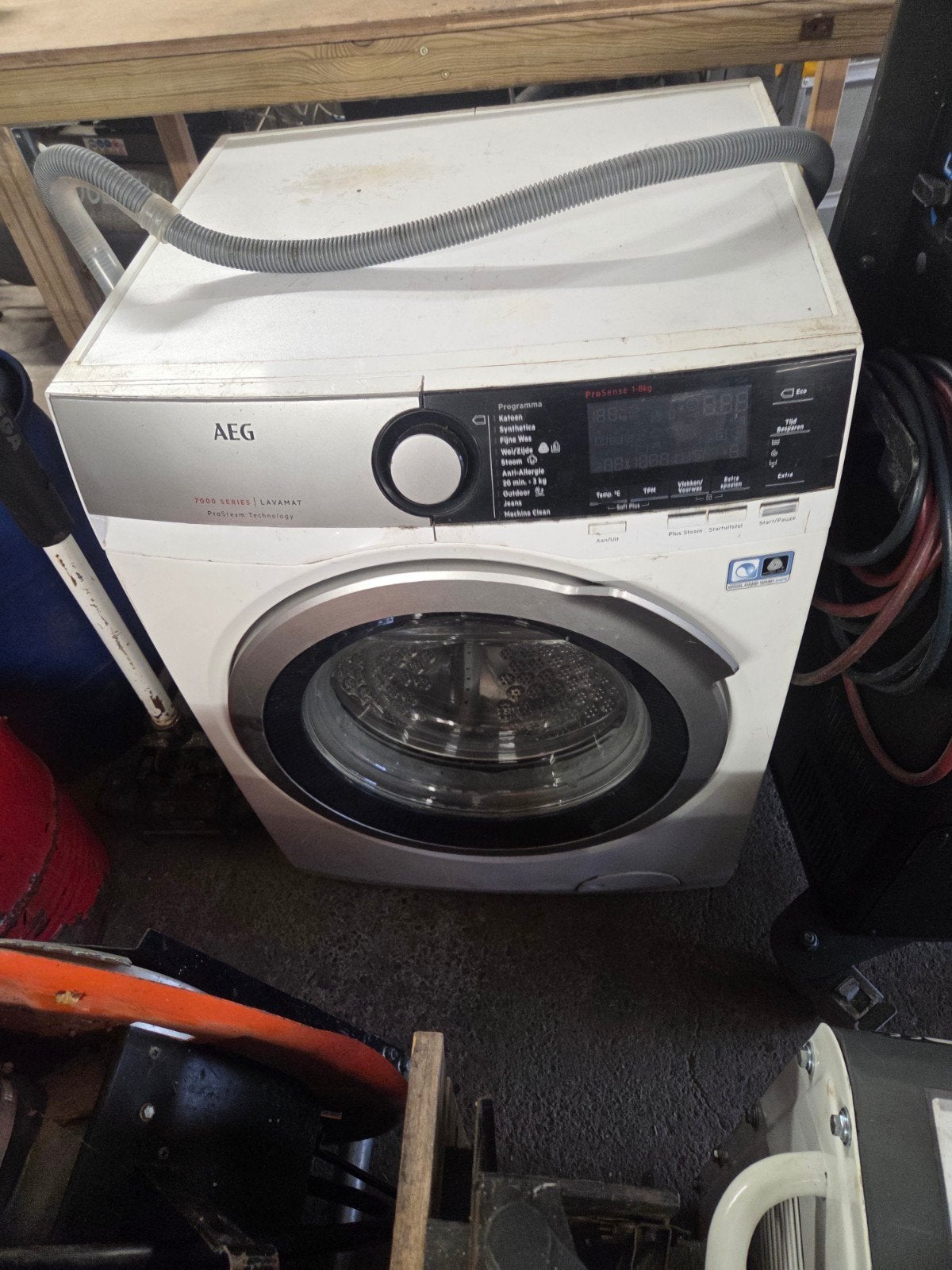 AEG 7000 Series Lavamat ProSteam Wasmachine, 1200 tot 1600 toeren, Gebruikt, 8 tot 10 kg, Ophalen of Verzenden