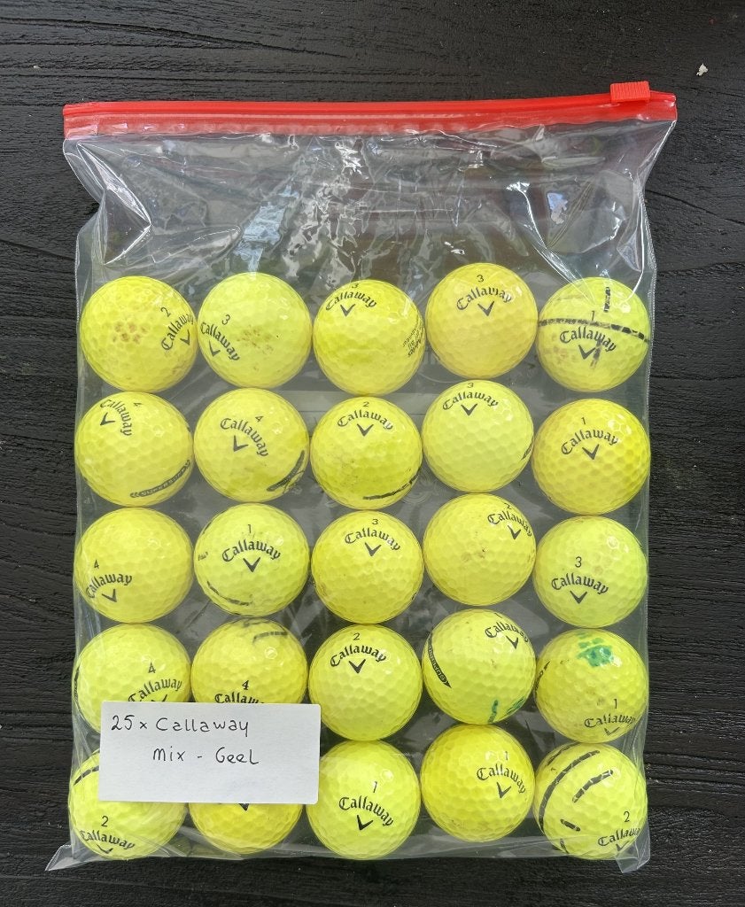 25x Callaway gele golfballen – gebruikte golfballen, Ophalen, Gebruikt, Bal(len), Callaway