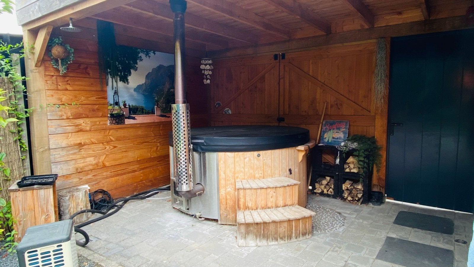 Complete Hottub Set: Altijd Goed Onderhouden met Extra's, Ophalen, Gebruikt, Afdekzeil, Vast