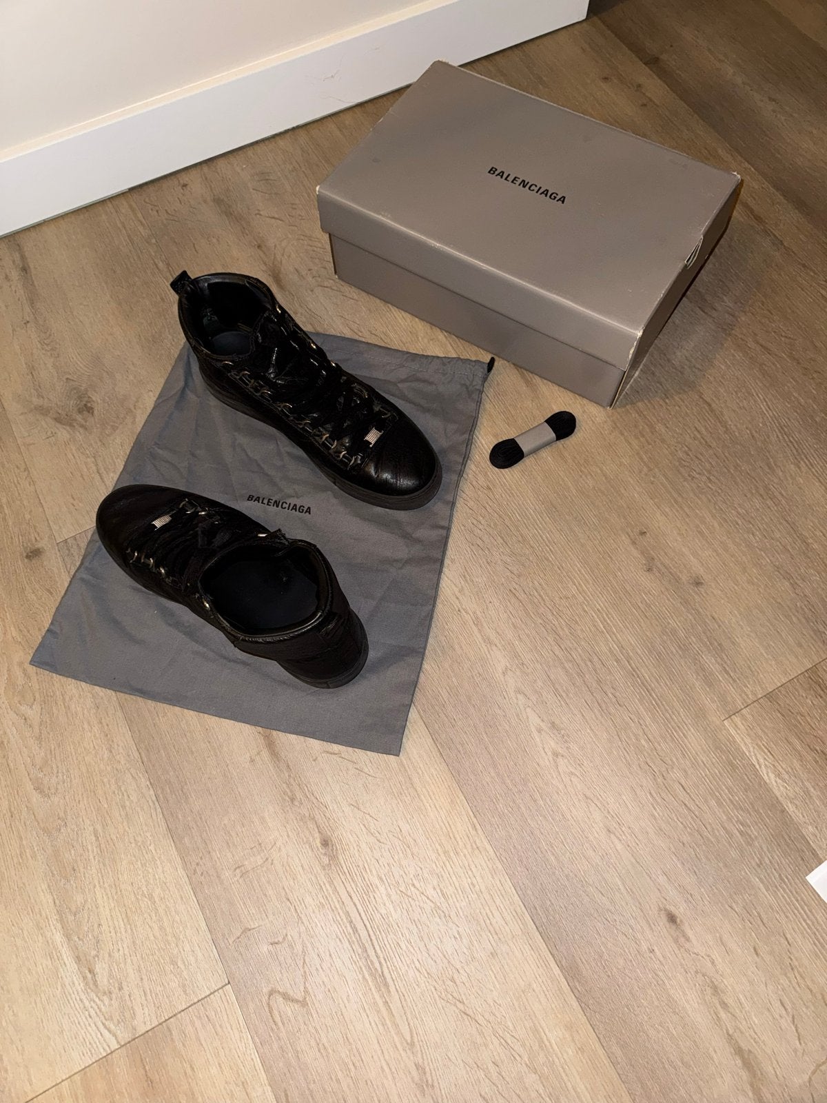 Balenciaga Arena High Sneakers Zwart Maat 44, Kleding | Heren, Zwart, Ophalen of Verzenden, Sneakers of Gympen, Zo goed als nieuw