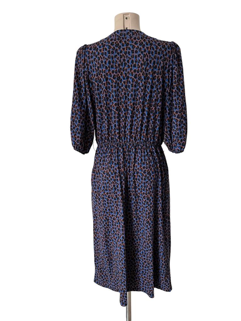 Studio Anneloes jurk L, Blauw, Ophalen of Verzenden, Zo goed als nieuw, Onder de knie