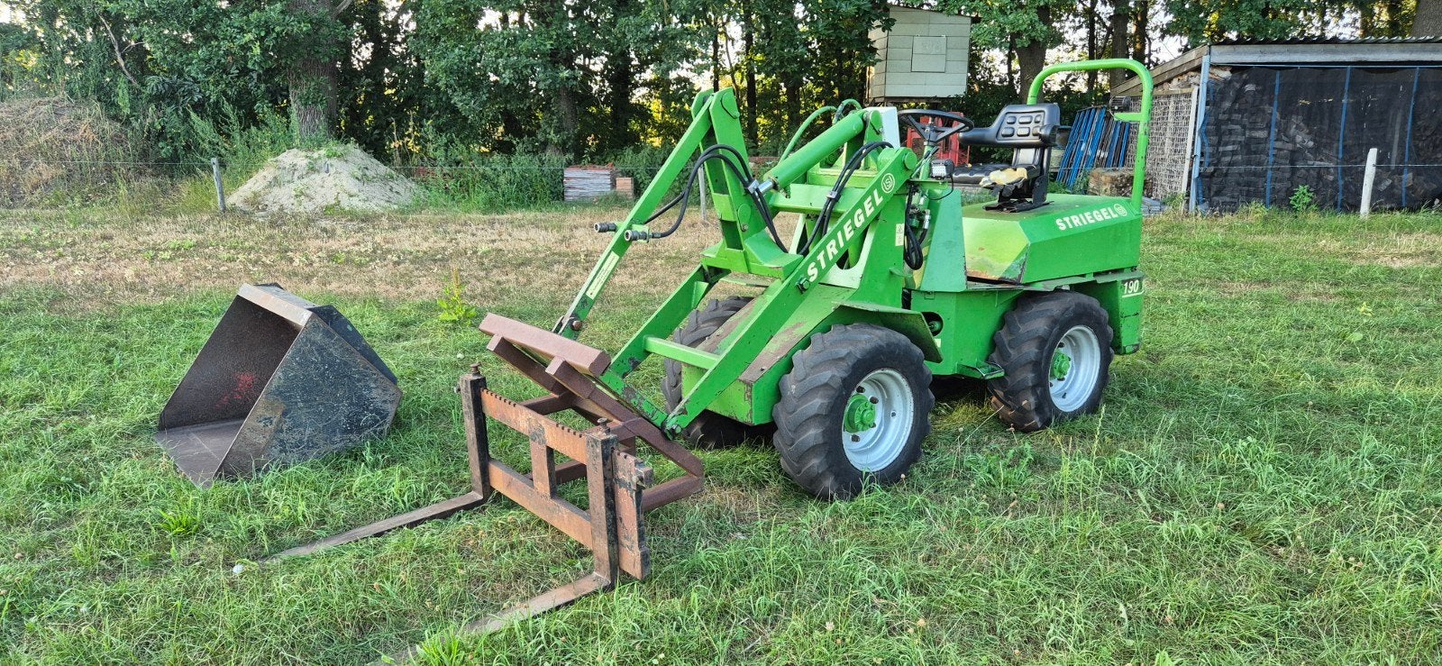 striegel 190 dya shovel, minishovel, lader, Ophalen