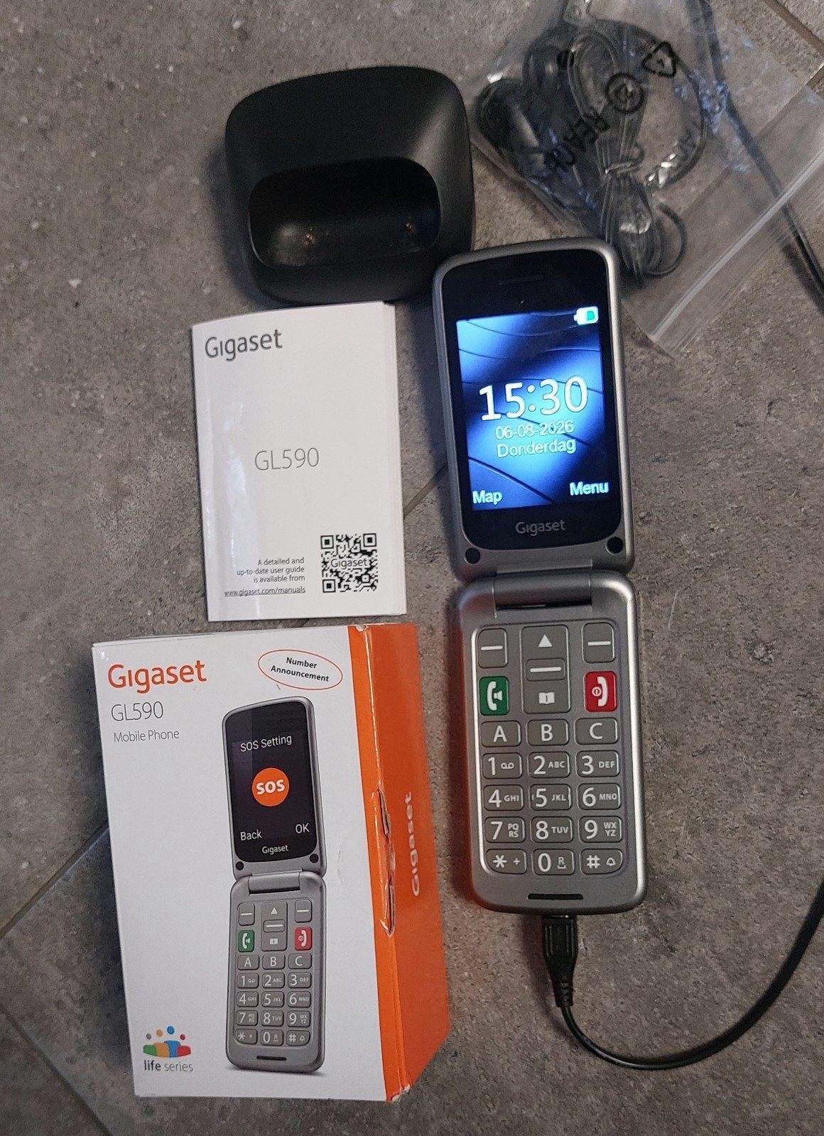 GIGASET GL590  mobiele telefoon voor senioren, Ophalen of Verzenden, Zo goed als nieuw, Overige typen