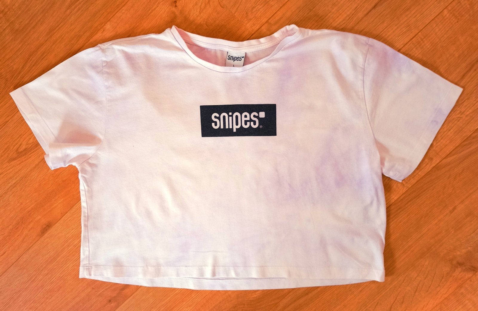 Snipes tie dye crop top/shirt dames maat L, Wit, Maat 42/44 (L), Ophalen of Verzenden, Zo goed als nieuw