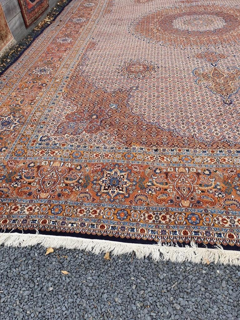 Groot exclusief Perzisch tapijt – 780x495 cm – fijn geknoopt, Overige kleuren, Wol, 200 cm of meer, Ophalen of Verzenden