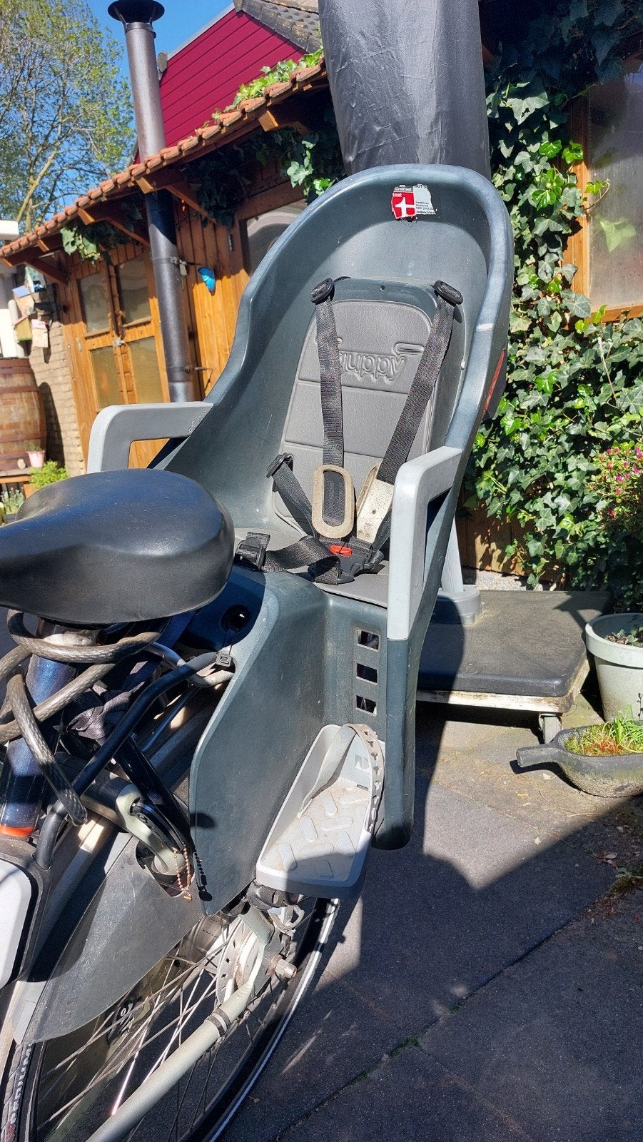 Polisport Guppy Achterzitje - Gebruikt, Ophalen, Achterzitje, 9 t/m 18 kg, Polisport