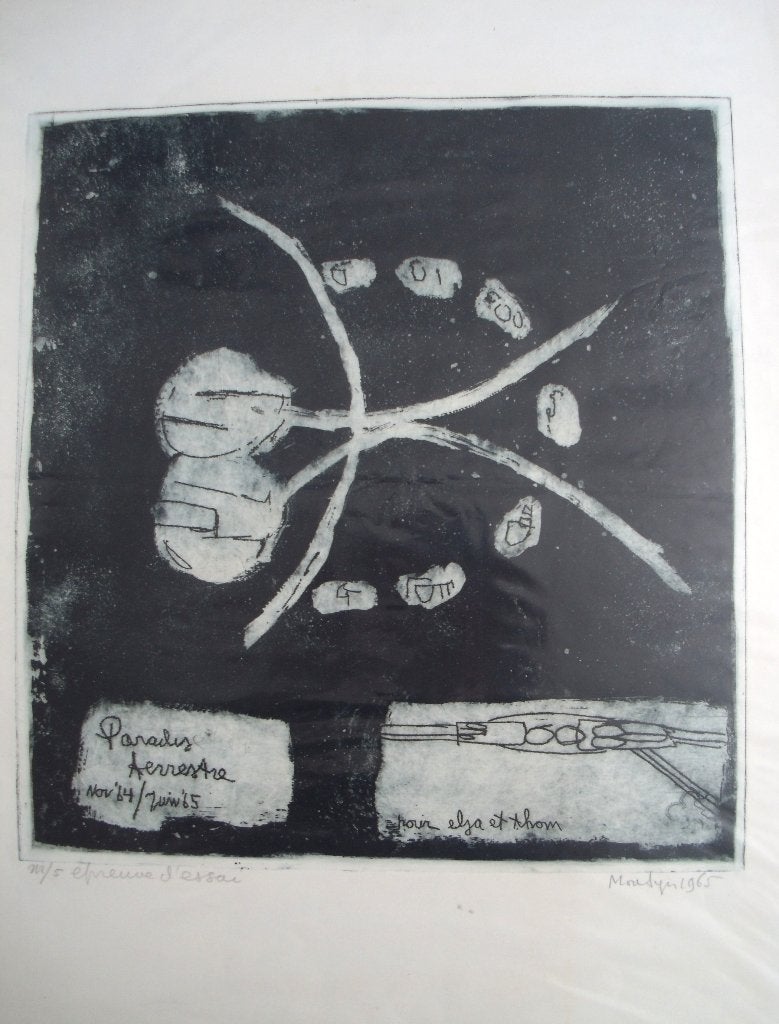 Jan Montyn (1924-2015) zonder titel - nr. 5 - 1965, Verzenden