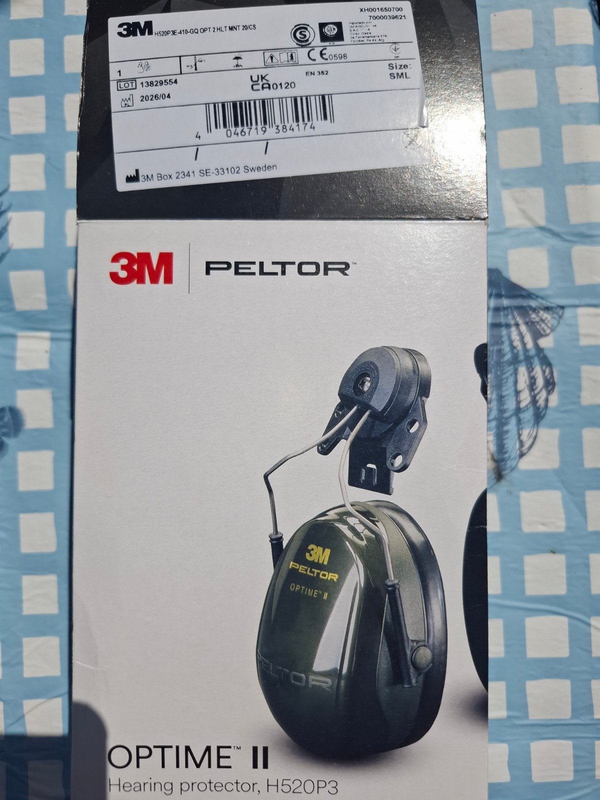 3M Peltor Optime II gehoorkap met helmbevestiging, Ophalen of Verzenden, Nieuw