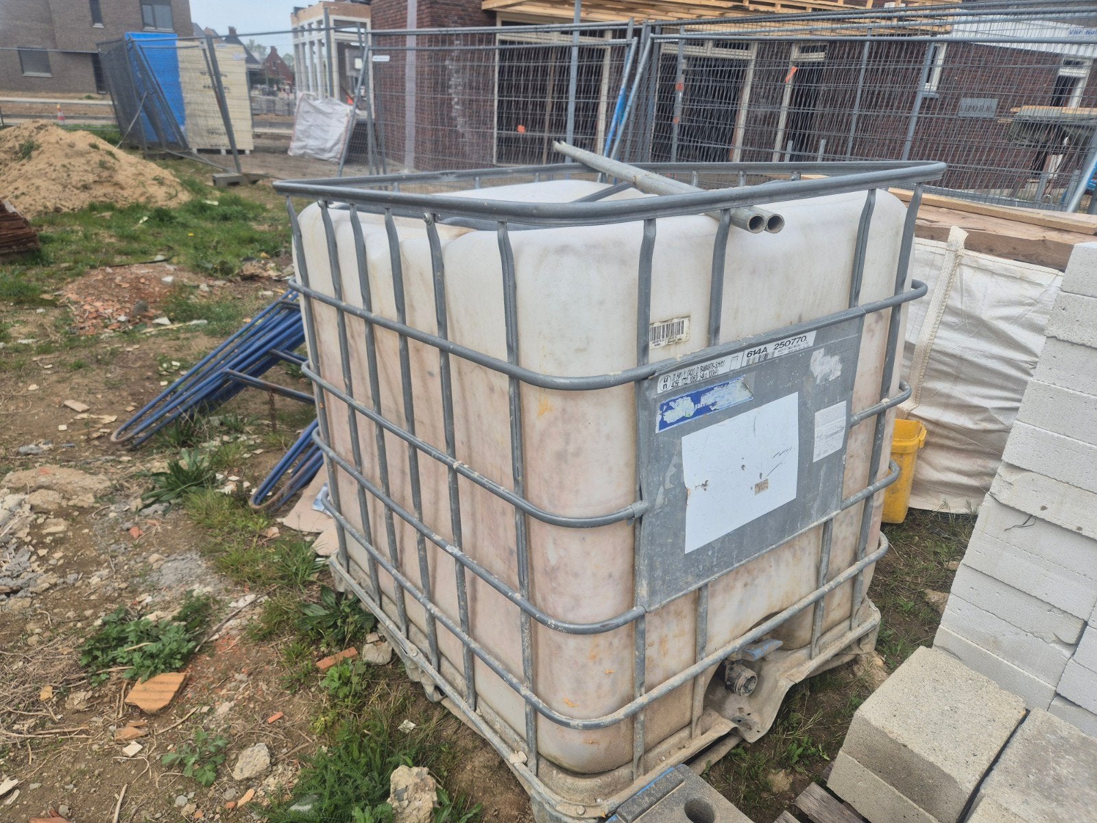 IBC container 1000L - Water opslag, 150 liter of meer, Ophalen, Gebruikt, Kunststof