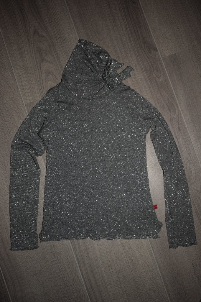 Nieuw zilver shirtje Bengh kerst feestdagen glitter 98 104, Ophalen, Meisje, Nieuw, Shirt of Longsleeve