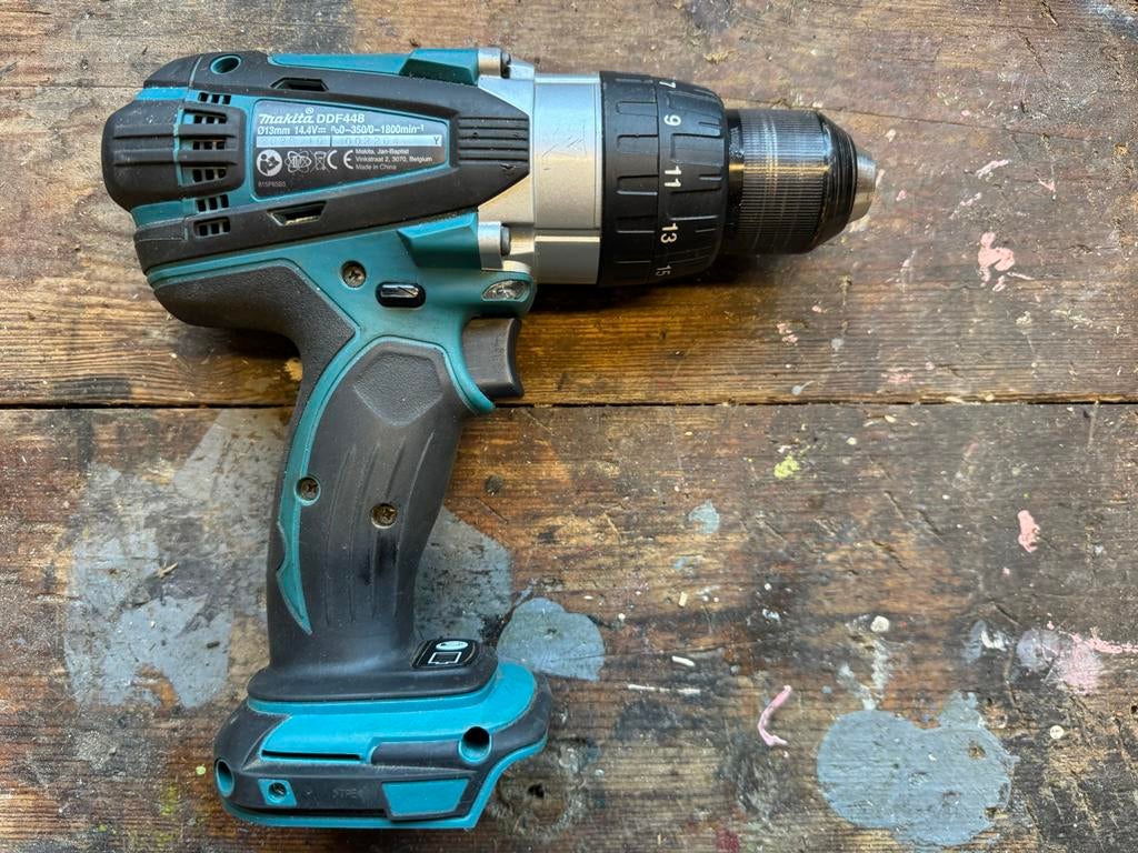 Makita DDF448 14.4V Accuboormachine - Zo goed als nieuw, Ophalen, Variabele snelheid, Minder dan 400 watt, Zo goed als nieuw