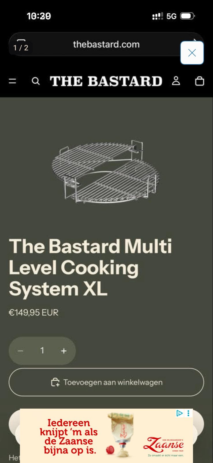 The Bastard Multilevel Cooking System XL, Ophalen of Verzenden, Nieuw