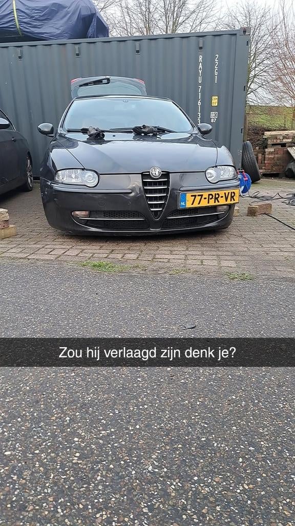 Alfa Romeo 147 1.6 T.spark 16V 88KW 3DR 2004 Zwart, Auto-onderdelen, Ophalen of Verzenden, Gebruikt, Alfa Romeo