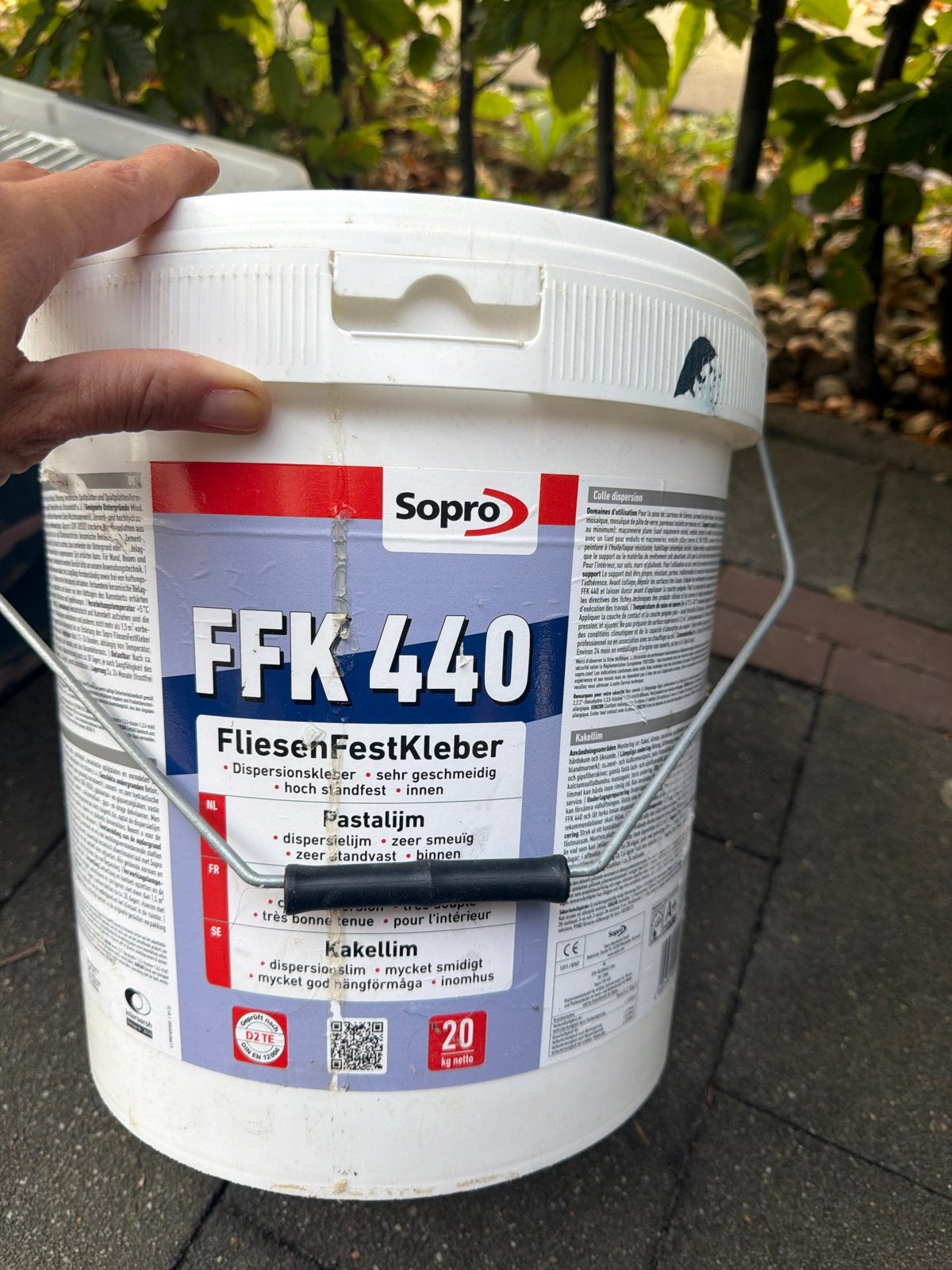 Sopro FFK 440 Tegellijm - 20 kg emmer, Ophalen of Verzenden, Nieuw, Overige typen