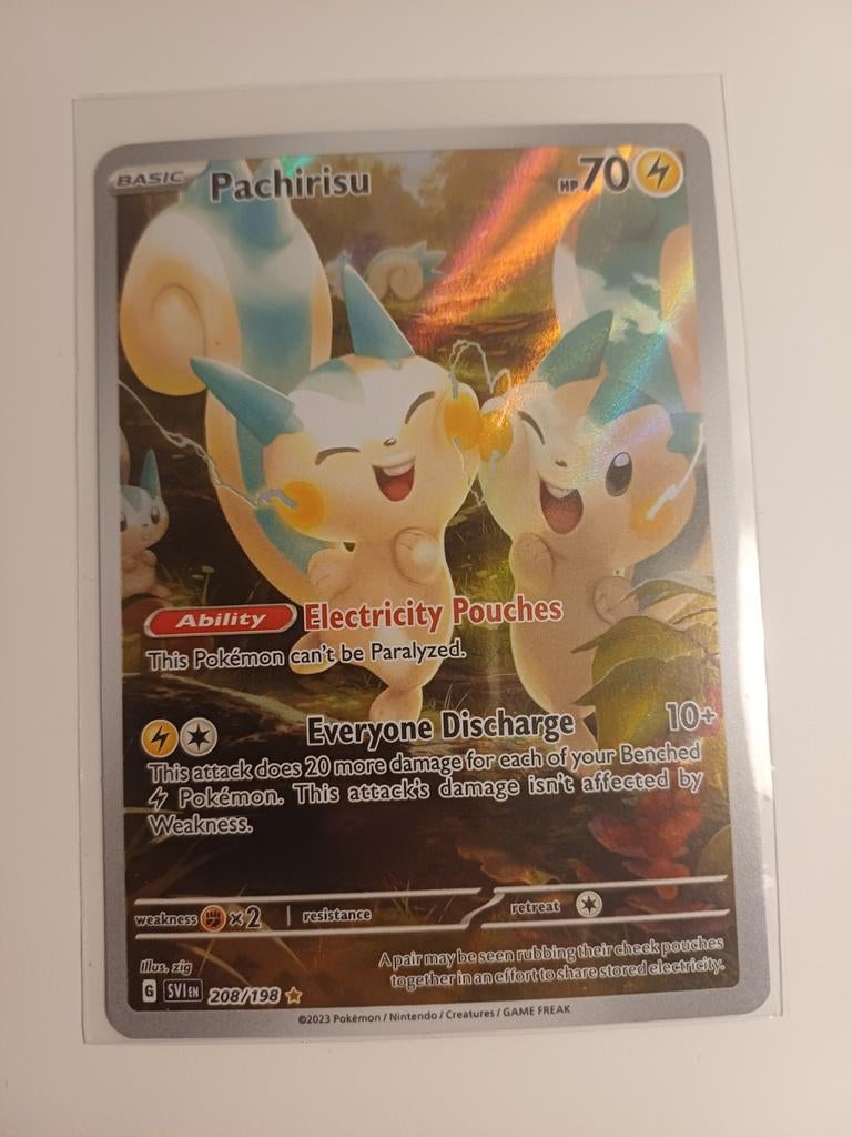 Pachirisu Art-rare, Ophalen of Verzenden, Zo goed als nieuw, Losse kaart, Foil