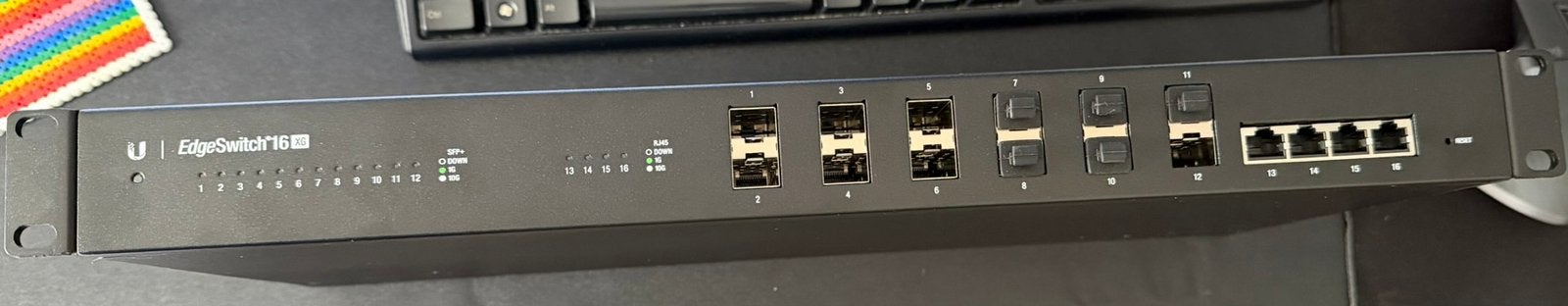 Ubiquiti EdgeSwitch 16 XG – 10 Gigabit Datacenter Switch, Computers en Software, Ophalen of Verzenden, Zo goed als nieuw