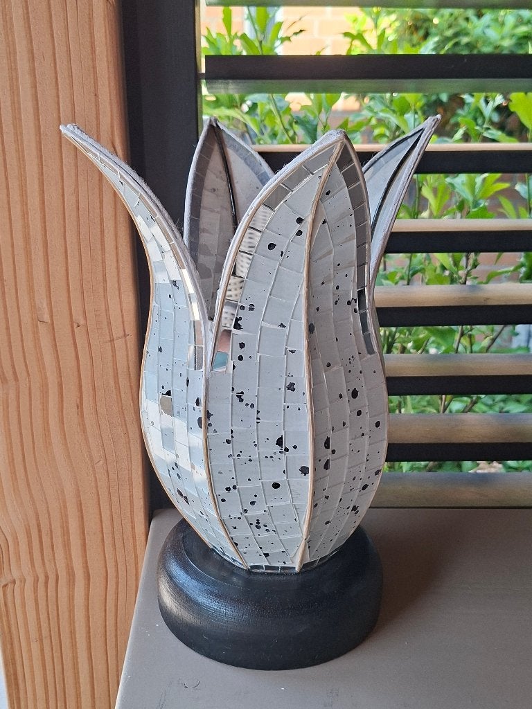 Tafellampen ingelegd met glas., Ophalen of Verzenden