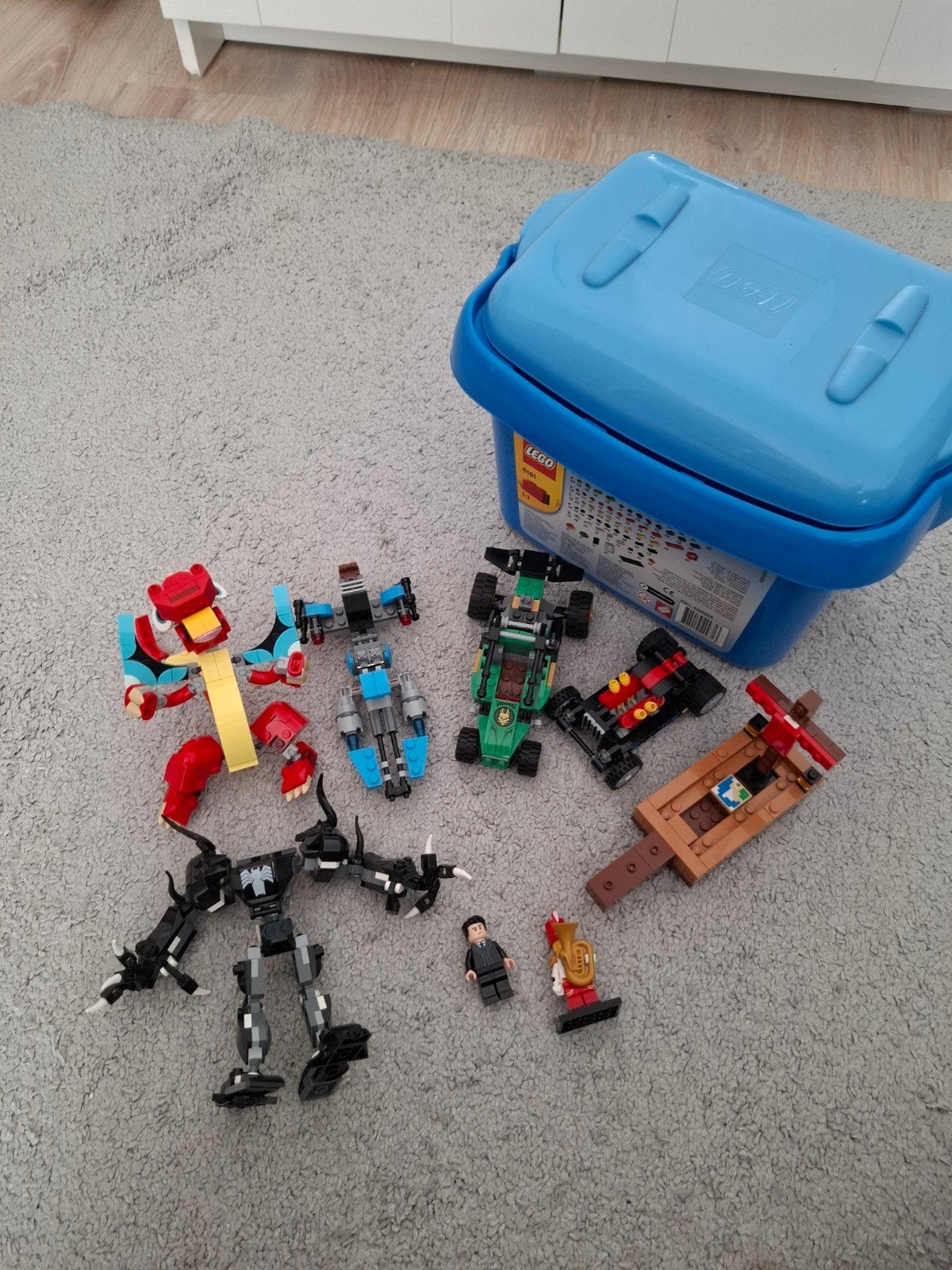 vele lego sets en minifiguren met opruimdoos, Ophalen of Verzenden, Zo goed als nieuw, Auto