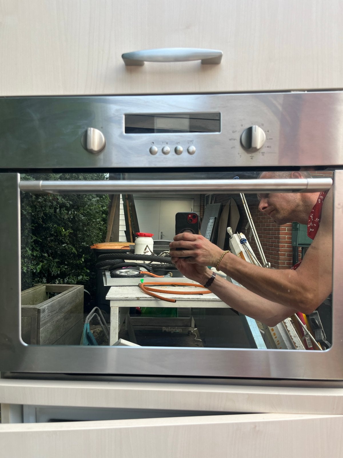 Pelgrim Combi-magnetron 3400W - Goede staat, Witgoed en Apparatuur, Ovens, Ophalen, 45 tot 50 cm, Gebruikt, Hete lucht