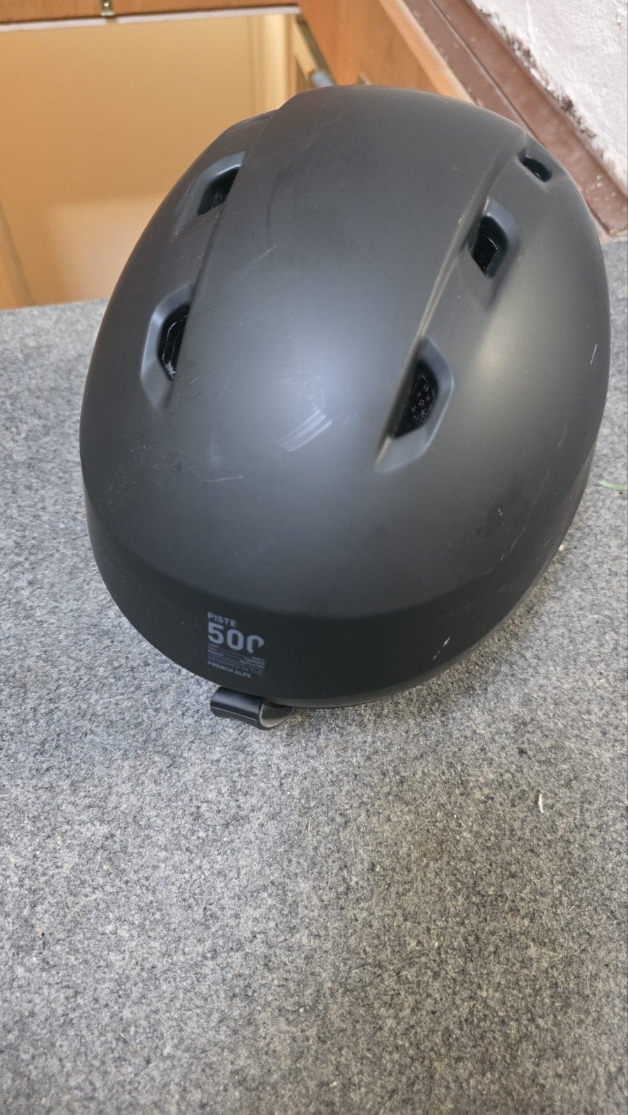 Wedze Piste 500 Skihelm - Zwart, Overige merken, Overige typen, Ophalen of Verzenden, Zo goed als nieuw