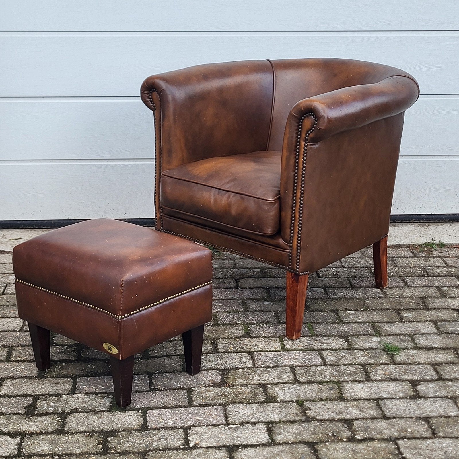 Chesterfield fauteuil Laura Ashley via inruil verkregen., Huis en Inrichting, Ophalen of Verzenden, Gebruikt, 75 tot 100 cm, Chesterfield