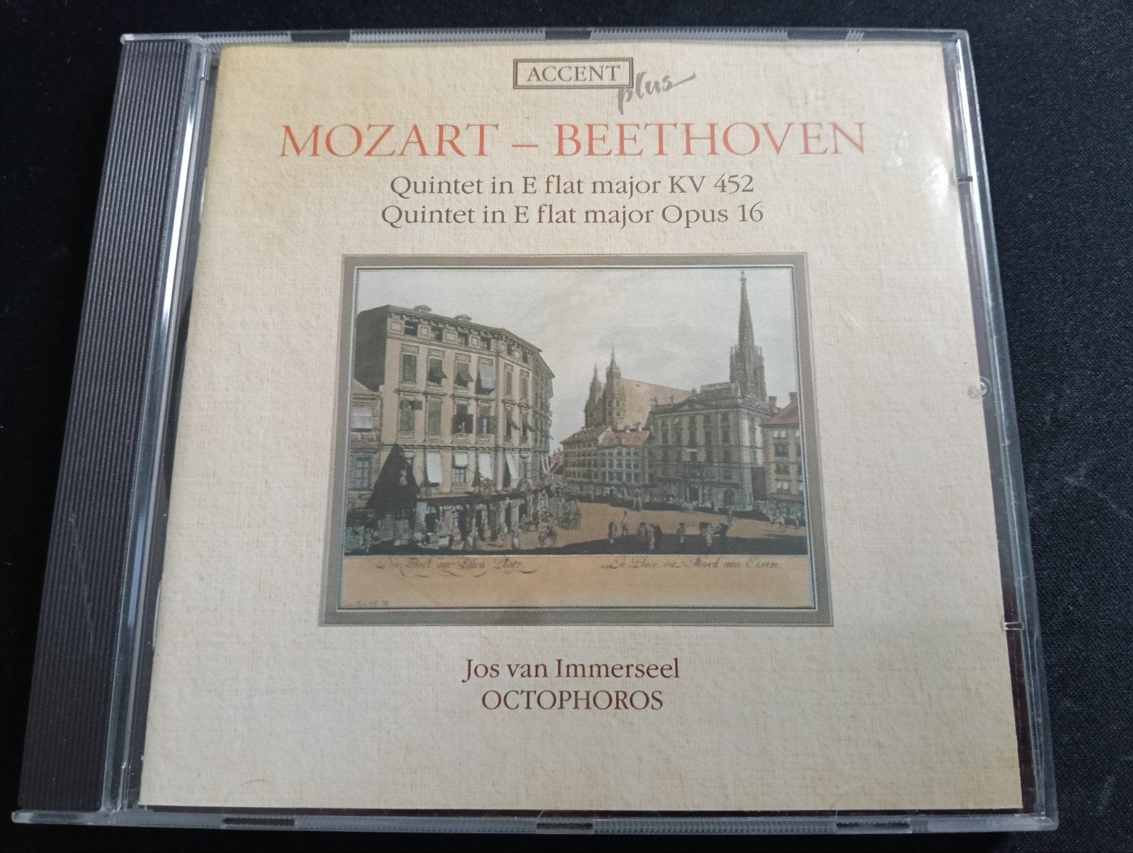 Mozart - Beethoven: Quintet in Es groot KV 452 & Op. 16, Mozart, Ophalen of Verzenden, Classicisme, Inclusief doosje