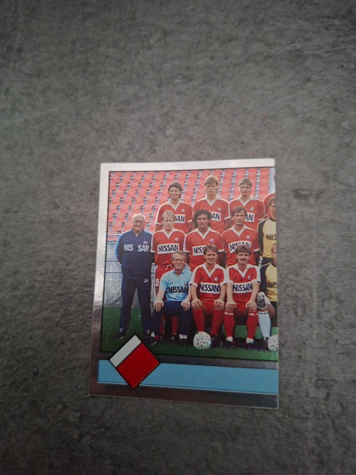 Panini sticker Voetbal 78. Deel teamfoto FC Utrecht., Ophalen of Verzenden, Zo goed als nieuw, Sticker
