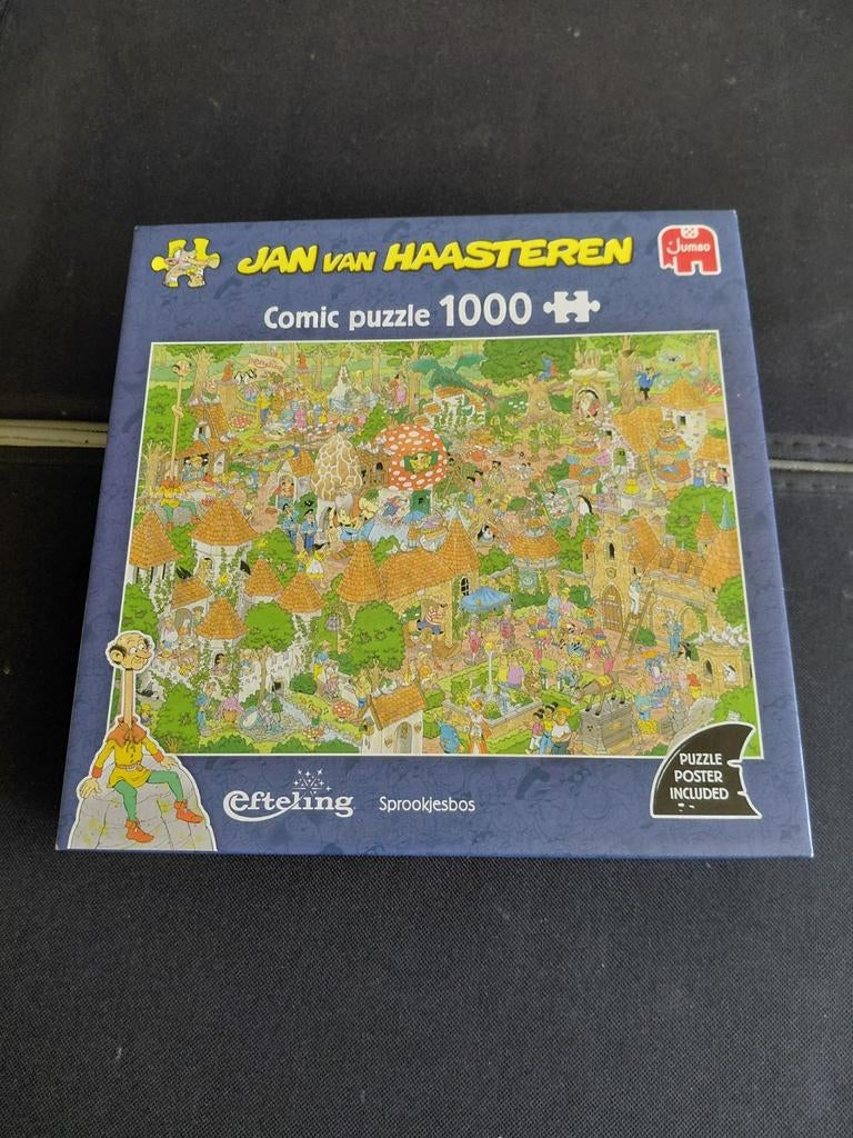 Jan van Haasteren Efteling Sprookjesbos puzzel 1000 stukjes, Ophalen of Verzenden, 500 t/m 1500 stukjes, Zo goed als nieuw, Legpuzzel