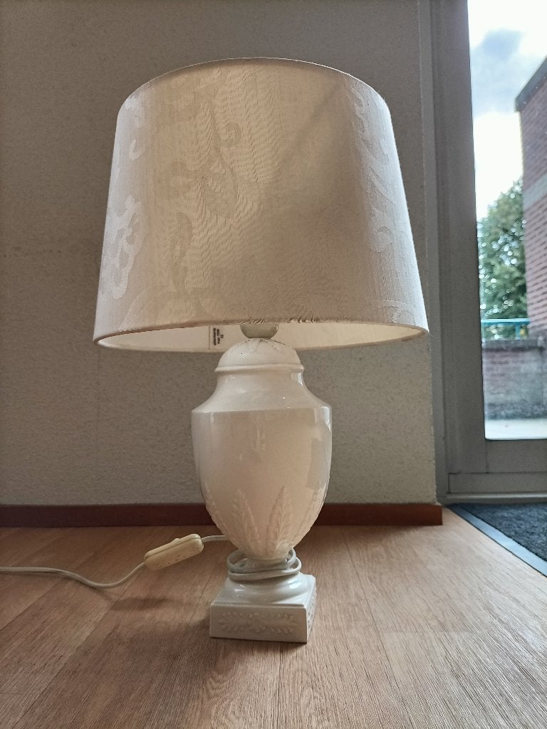 Wedgwood lamp, Ophalen, Met kap, Wit, E27 (groot)