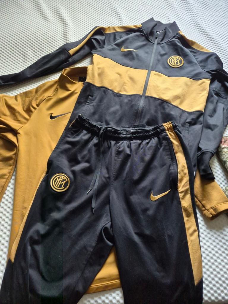 Nike Inter Milan Trainingspak - Zwart/Goud, Zwart, Nike, Ophalen of Verzenden, Zo goed als nieuw