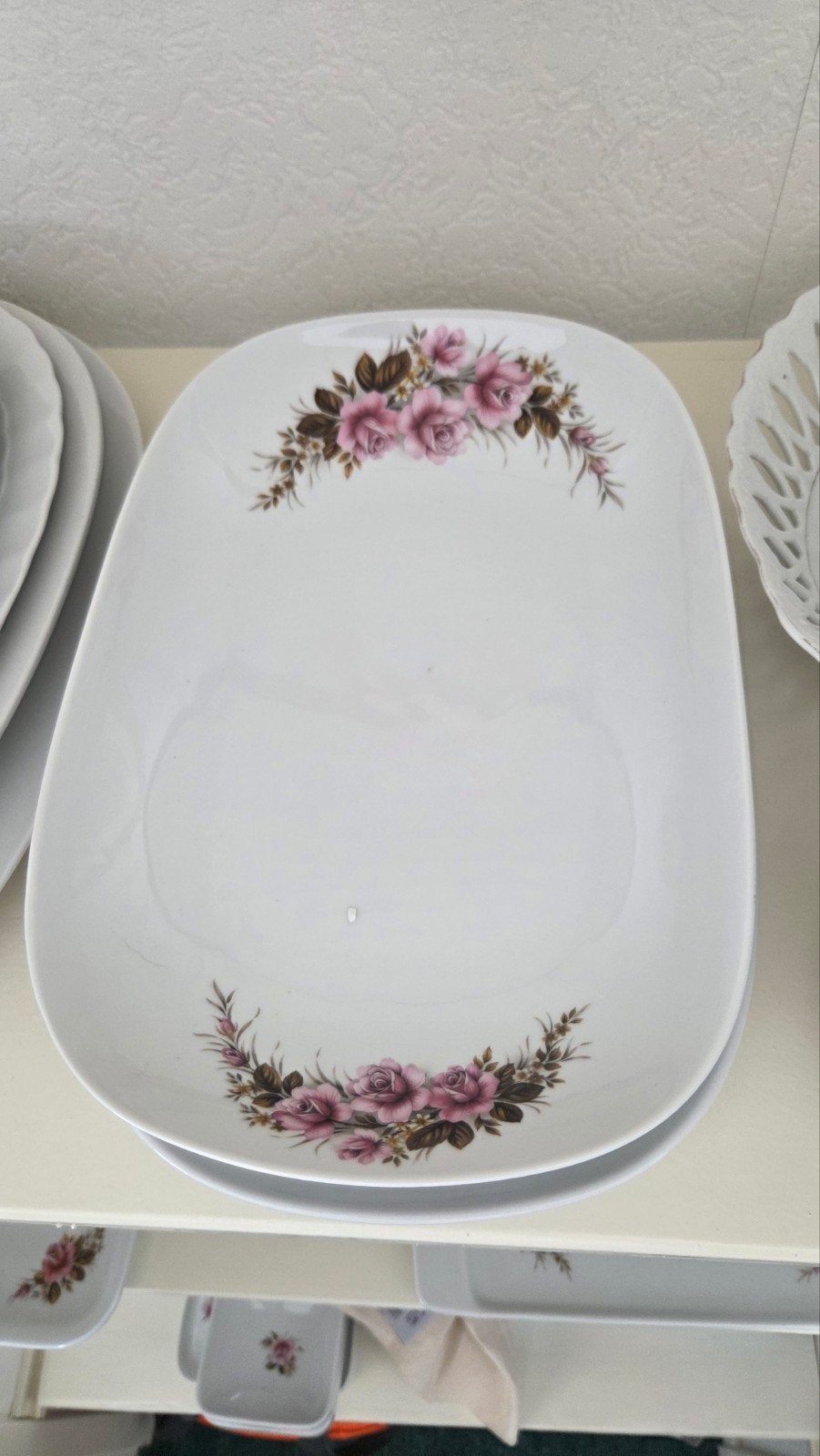 Royal Schwabap schaal met rozen decoratie, Ophalen