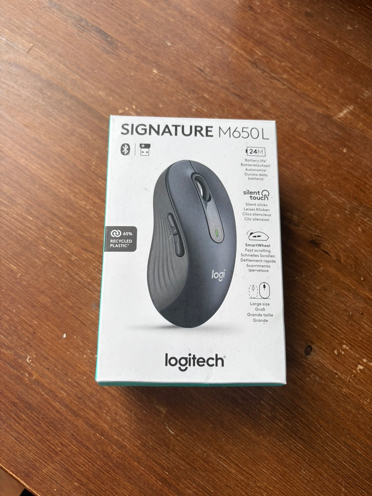 Logitech Signature M650 Full-Size Wireless Mouse/Muiz, Ophalen, Rechtshandig, Muis, Ergonomisch