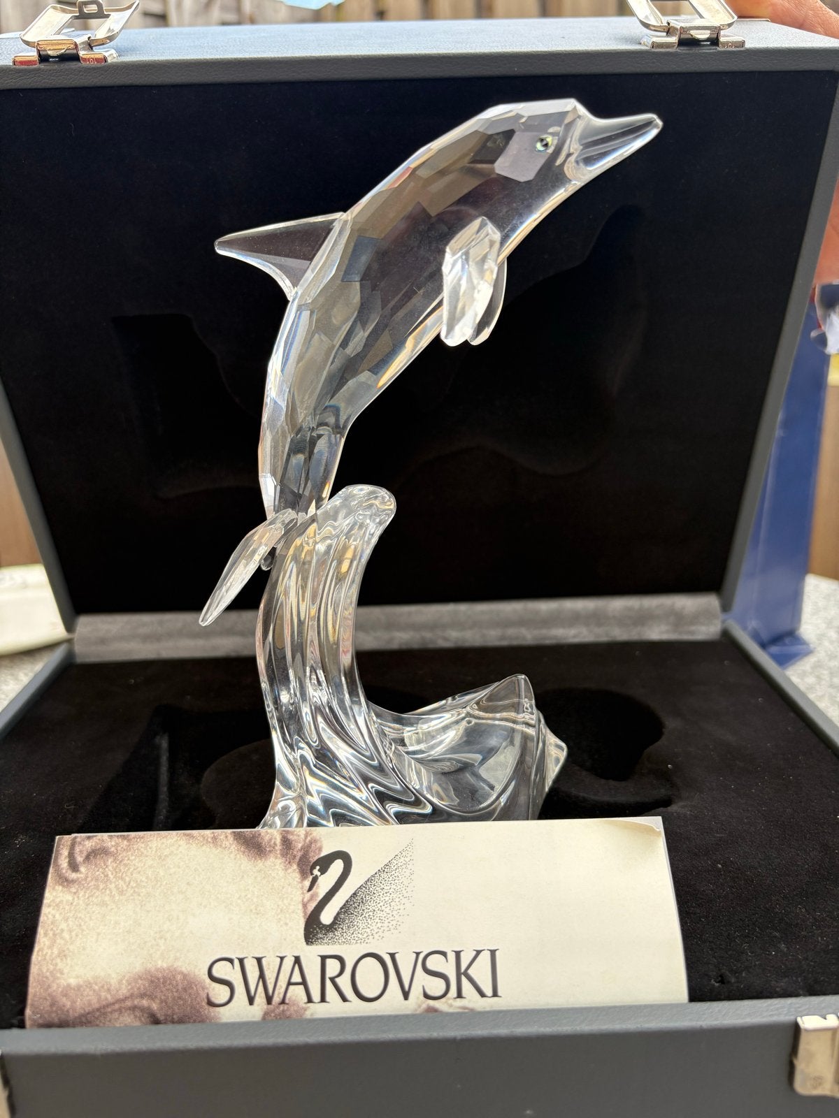 Swarovski Crystal Maxi Dolfijn met doos en certificaat, Ophalen, Zo goed als nieuw, Figuurtje