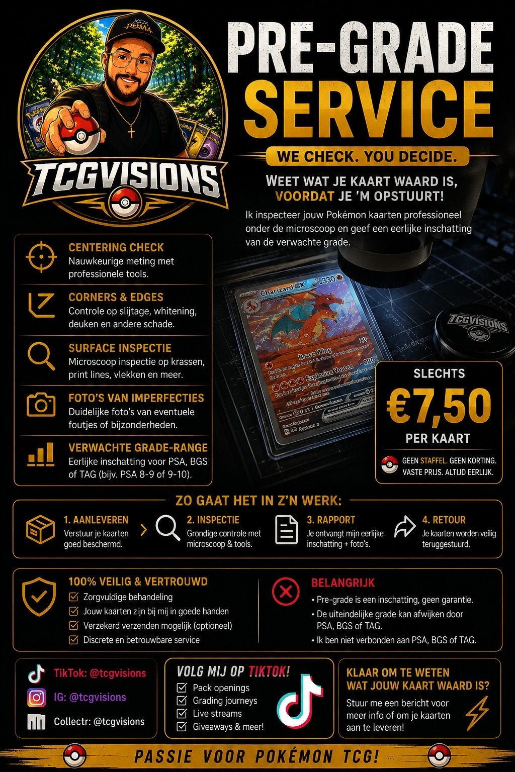 Pokémon TCG Pre-Grade Service: Weet wat je kaart waard is!, Ophalen of Verzenden, Gebruikt, Overige typen