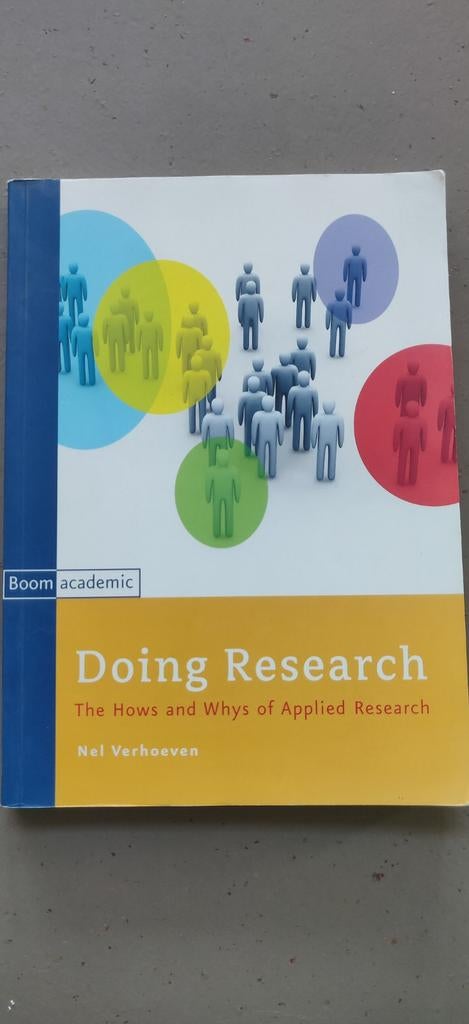 Nel Verhoeven - Doing Research, Boeken, Sociale wetenschap, Ophalen of Verzenden, Zo goed als nieuw, Nel Verhoeven