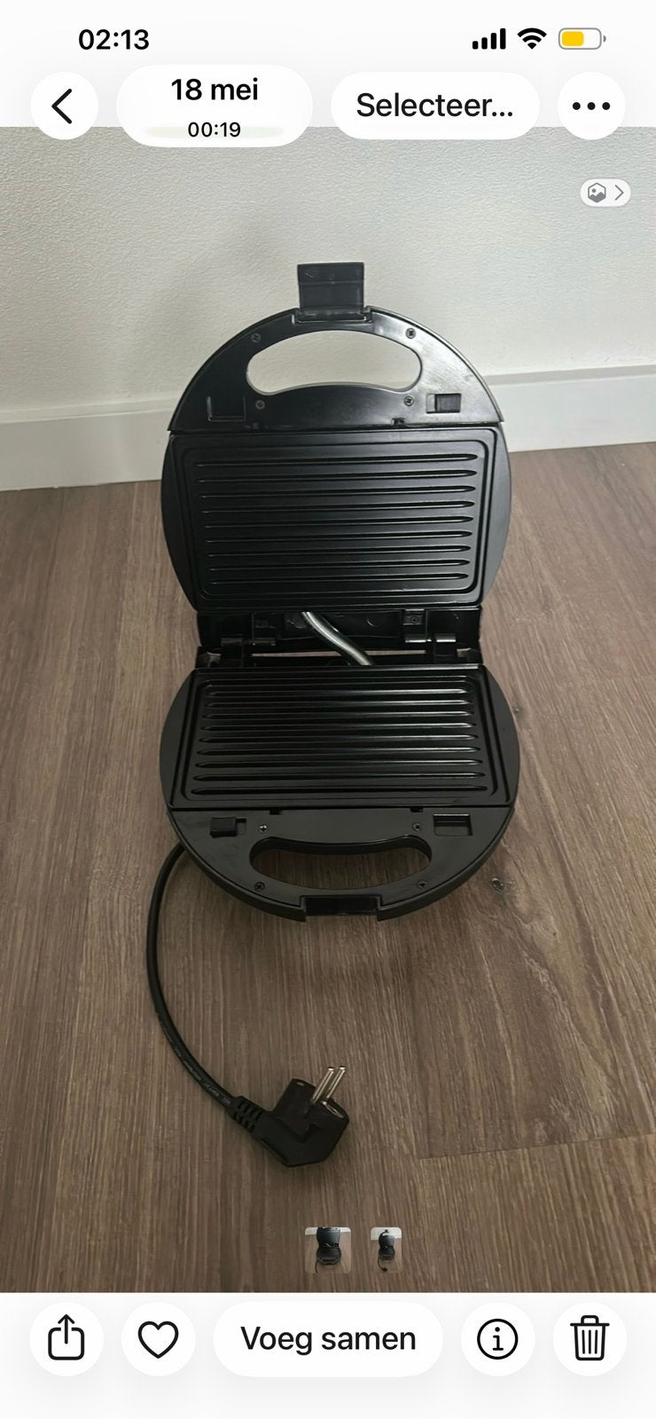 Tosti apparaat, Ophalen, Zo goed als nieuw
