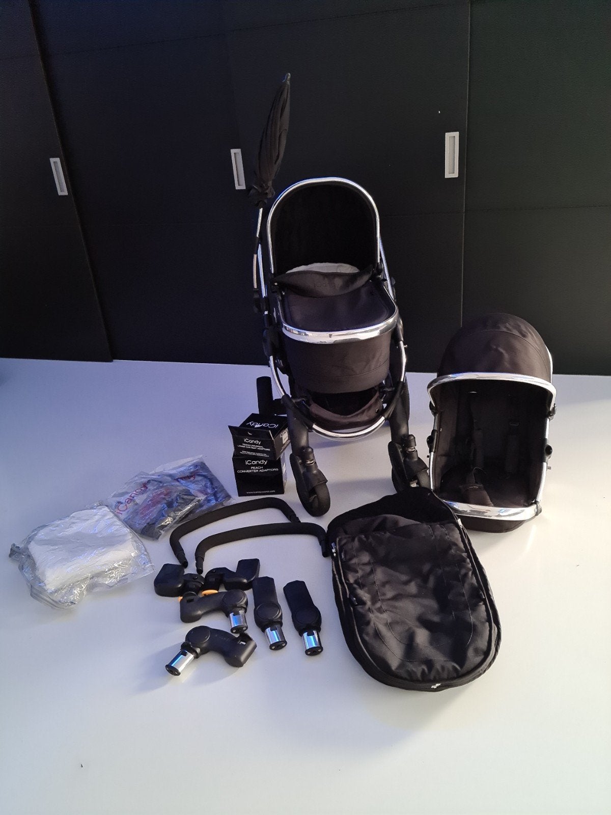 iCandy Peach black, Kinderen en Baby's, Gebruikt, Met reiswieg, Ophalen, Kinderwagen