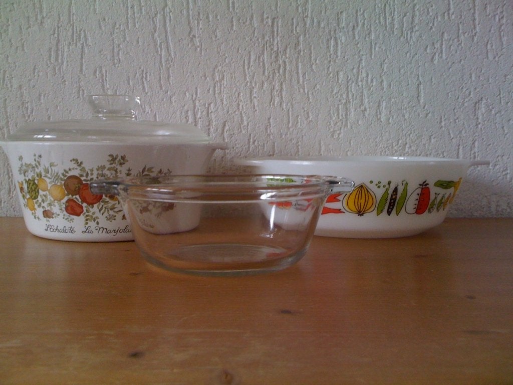 vuurvaste schalen, Gebruikt, Ophalen of Verzenden, Overige stijlen, Glas