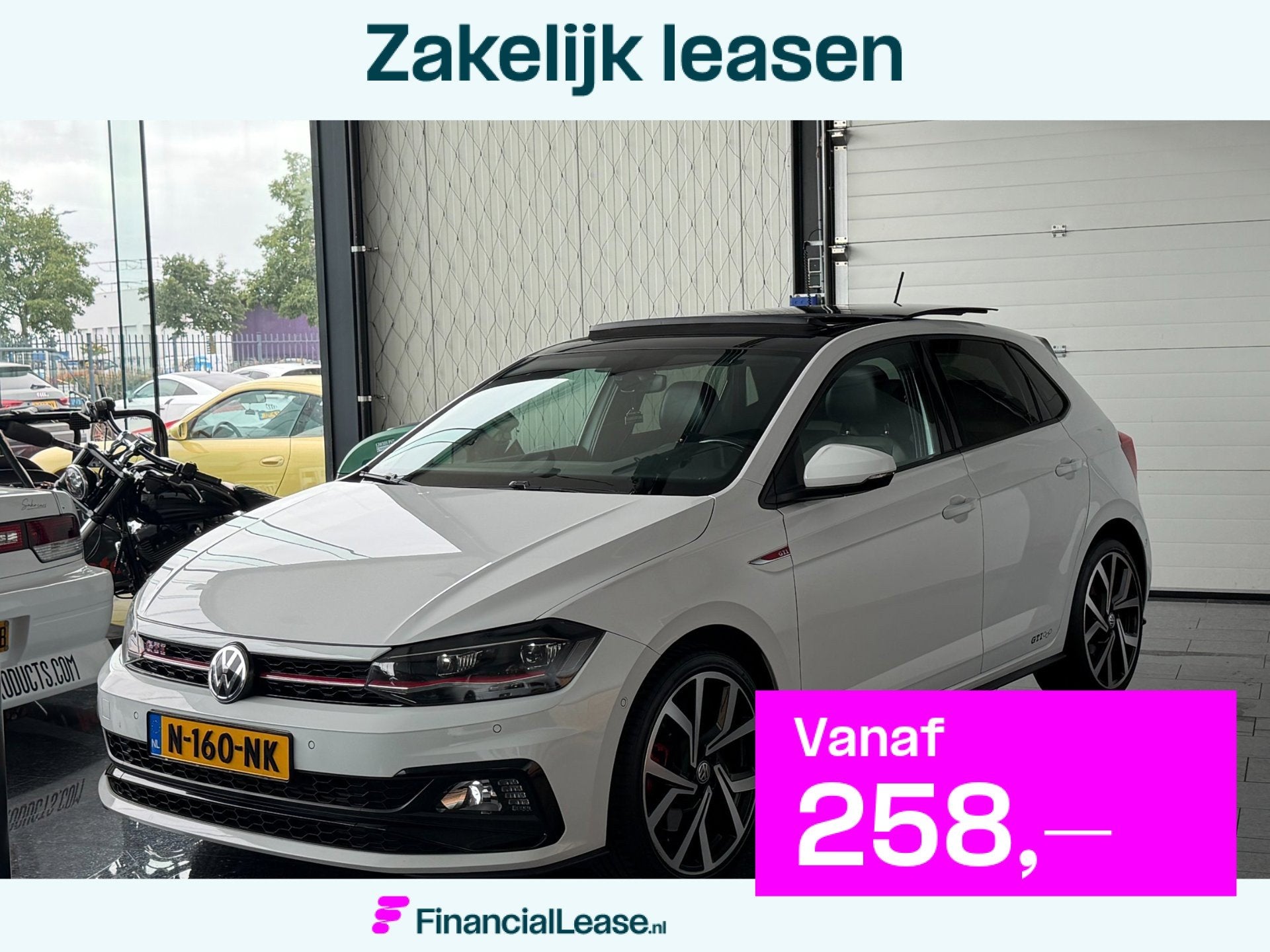 Volkswagen Polo 2.0 TSI GTI 2018 200PK DSG Pano Virt Wit, Gebruikt, 4 cilinders, 1984 cc, Wit