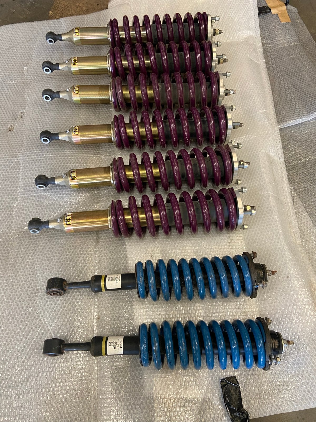 8 Schokdempers: 6 Reiger Racing & 2 Toyota Achter, Ophalen of Verzenden, Gebruikt, Toyota