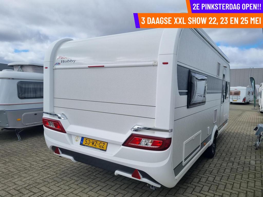 Hobby - 2DE PINKSTERDAG OPEN, RUIM 200 CARAVANS, Caravans en Kamperen, Caravans, Rondzit, Hobby, 7 tot 8 meter, Bedrijf