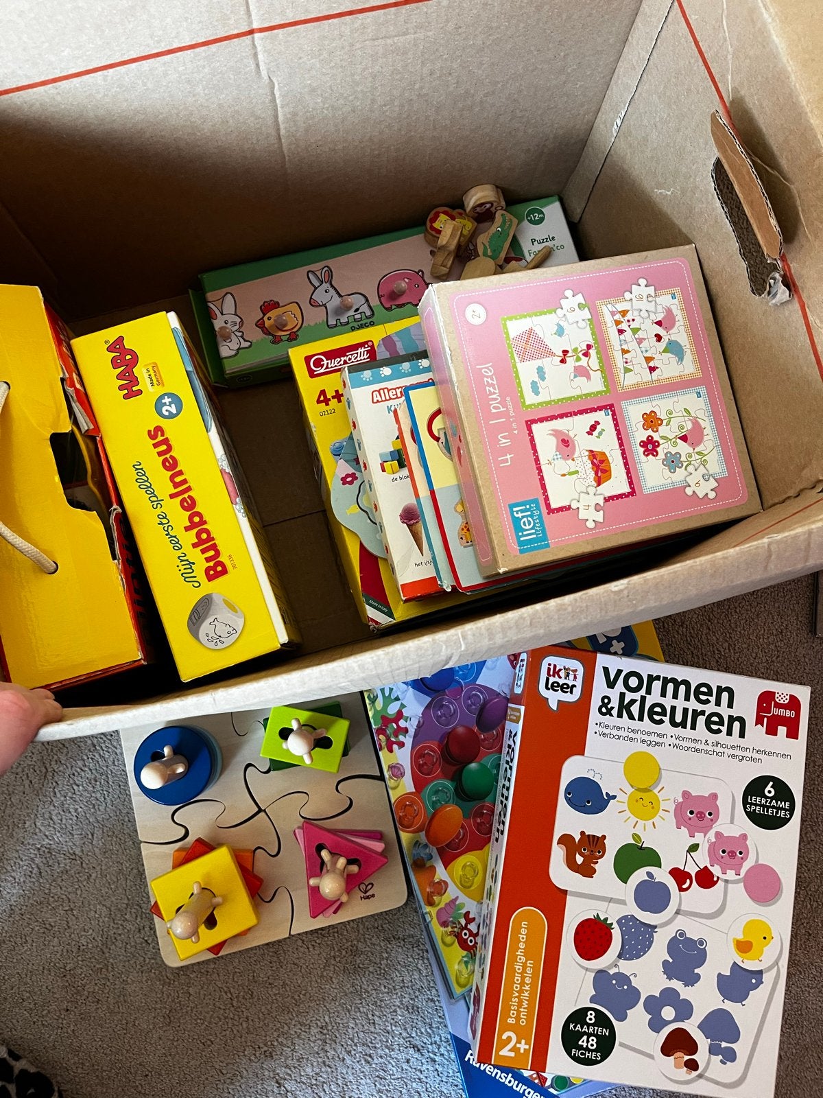 Grote partij kinder spelletjes en speelgoed, Kinderen en Baby's, Ophalen of Verzenden, Gebruikt, Puzzelen