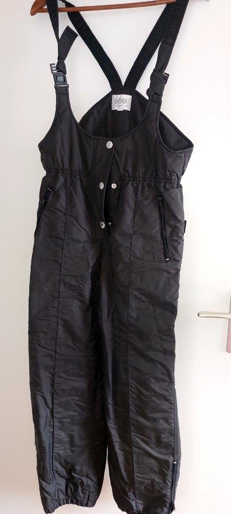 Zwarte Ettirel ski-broek met bretels - Maat 38, Ettirel, Ophalen of Verzenden, Gedragen, Broek