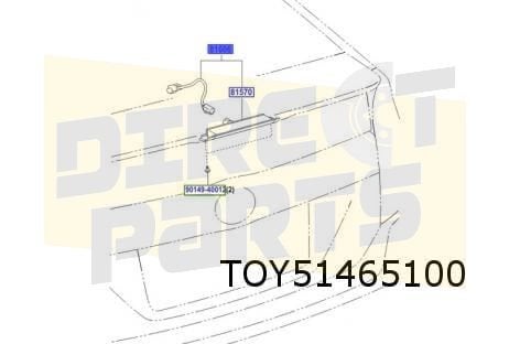Toyota Prius derde remlicht Origineel! 8100647011, -, Verzenden, -, Nieuw