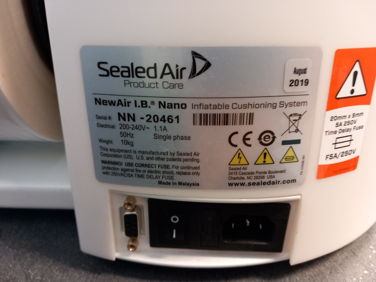 Sealed Air NewAir I.B. Nano Luchtkussenmachine, Ophalen of Verzenden, Zo goed als nieuw, Minder dan 400 watt, Overige typen