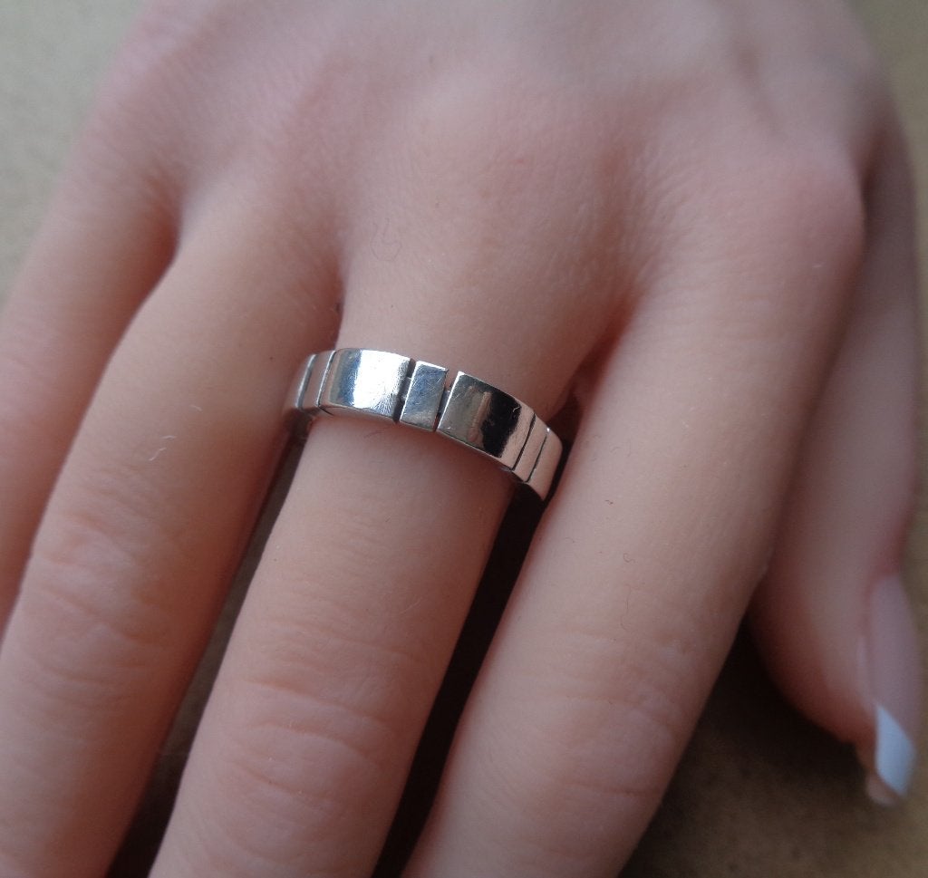 zilveren schakel ring ESPRIT [998], 18 tot 19, Verzenden, Zo goed als nieuw, Dame