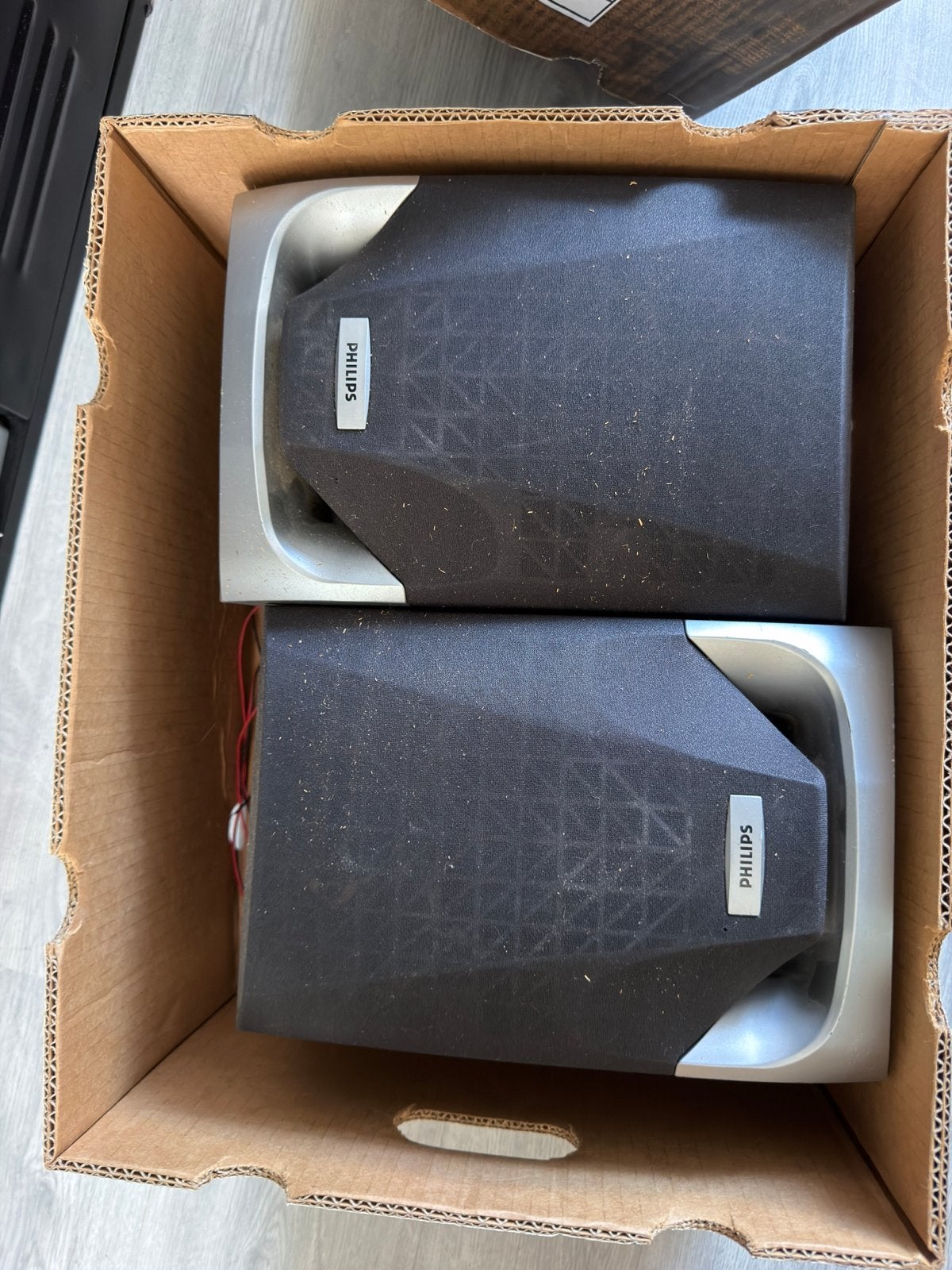 Philips speakers - Set van 2, Stereo speakers, Philips, Gebruikt, Ophalen of Verzenden